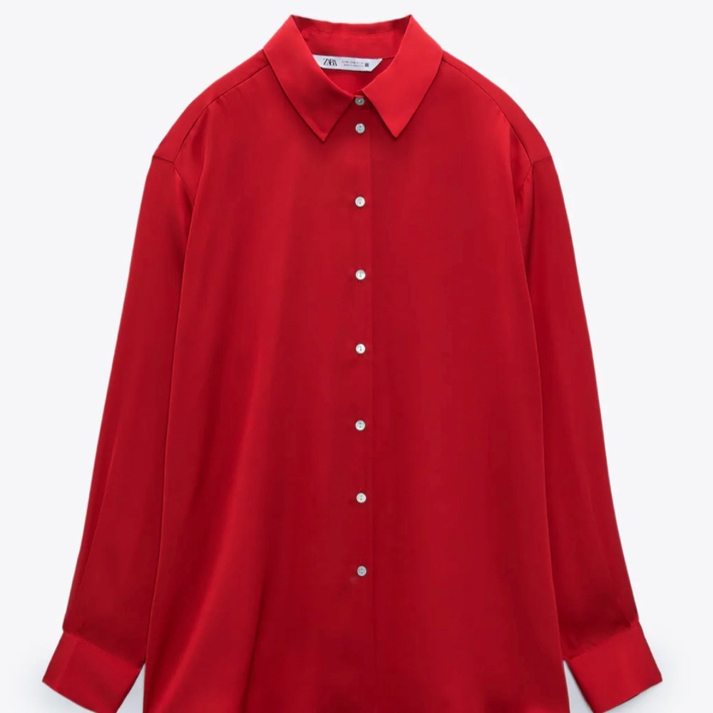 Zara Satin Effect Shirt